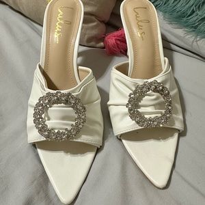 Lulus White Embellished Heels